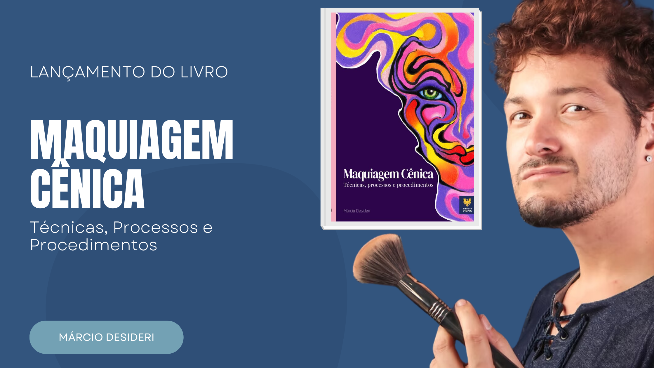 Livro “Maquiagem Cênica” é lançado no Brasil