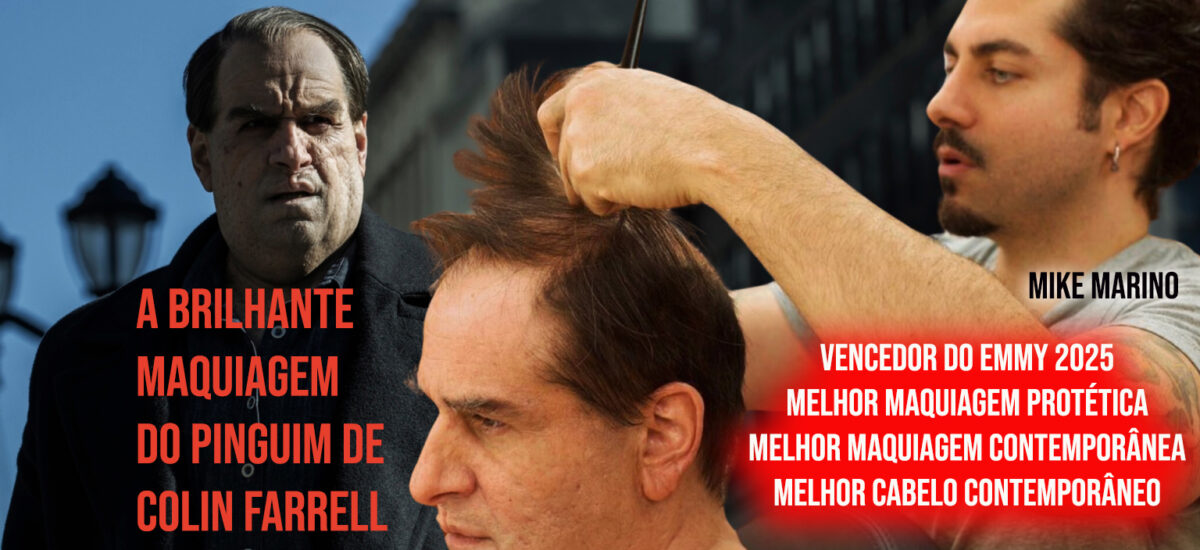 Conheça o makeup designer que deixou Colin Farrell irreconhecível na TV